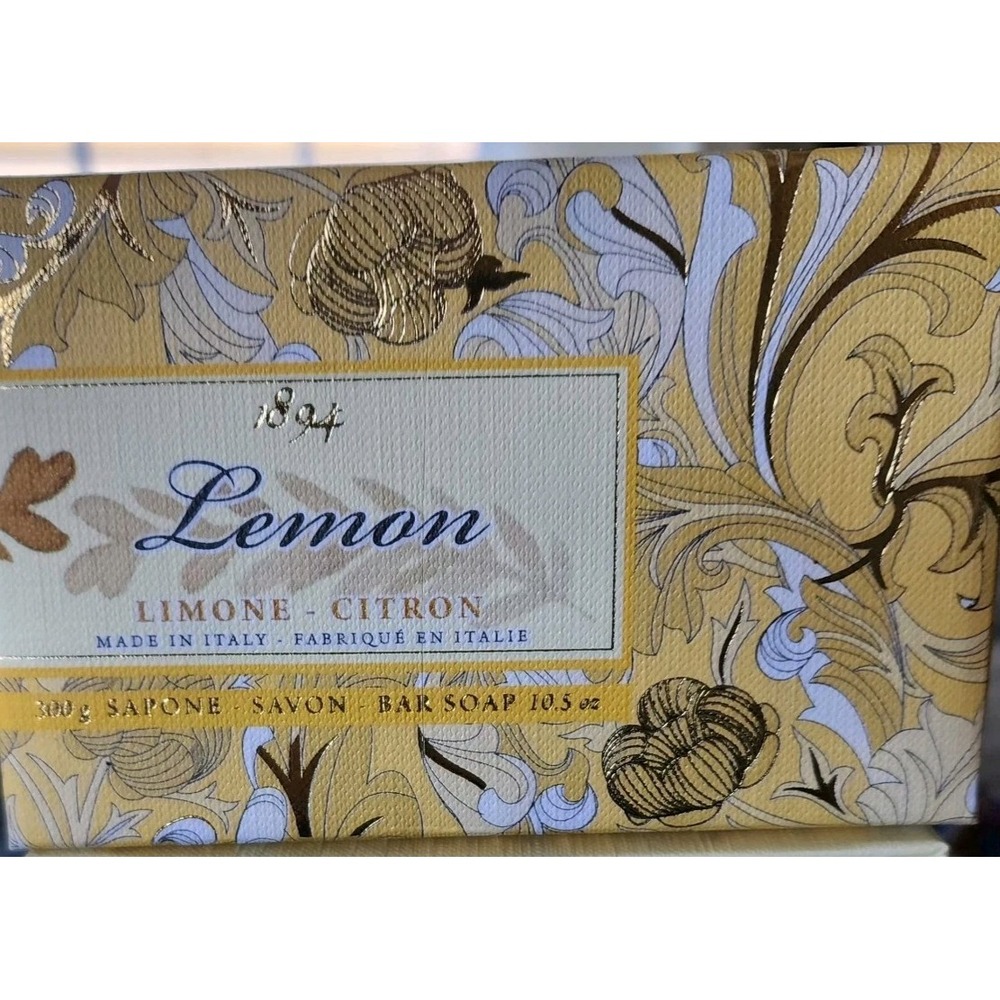 Saponerie Mario Fissi Lemon Citron Fine Milled Italian Soap - Picture 6 of 8